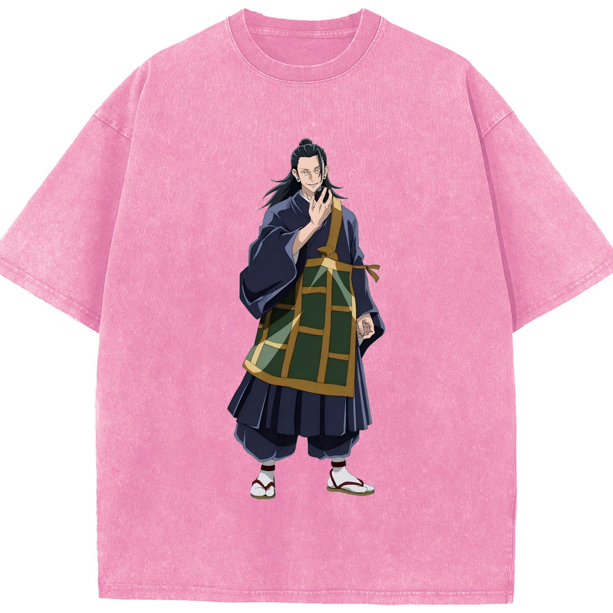 （画像用） 呪術廻戦 Jujutsu Kaisen 綿100% ヴィンテージ風 半袖Tシャツ（フロントプリント）